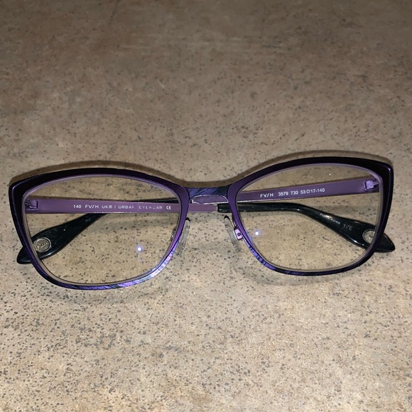 Fysh F 3579 Purple Zebra Striped Metal Frames main image 14